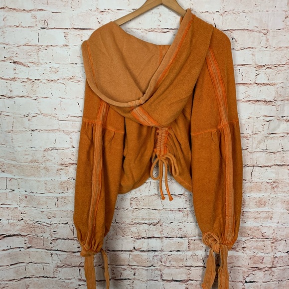 Free People Movement Half Court Orange Sweatshirt - Picture 7 of 7